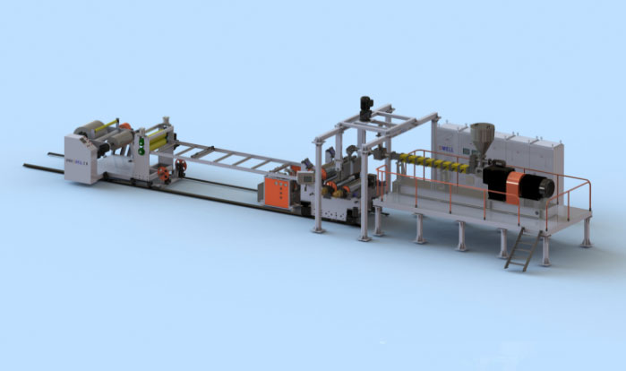 PLA Sheet Extrusion Line,PLA Degradable Sheet Production Machine