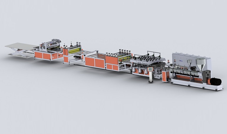 PP Hollow Construction Plate Extrusion Line
