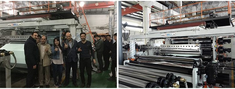 PVC,CPE Waterproof Membrane, Wide Floor Leather Extrusion Line