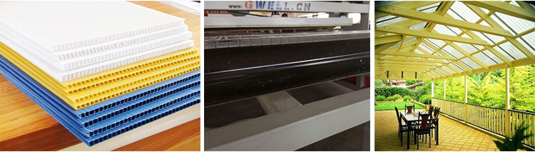 PC，PP，PE Hollow Section Board Extrusion Line