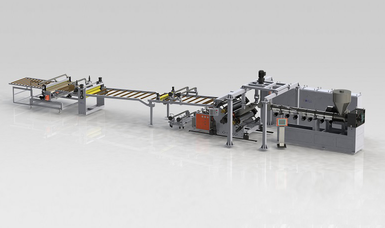 PP,PE,ABS,PVC,PVDF Thick Board Extrusion Line
