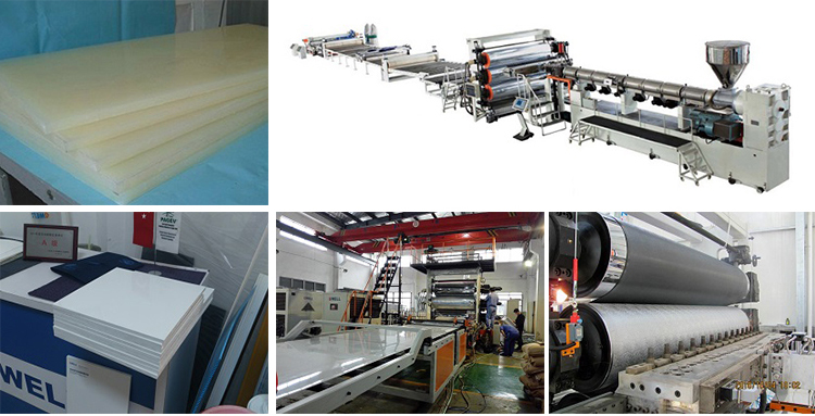 PP,PE,ABS,PVC,PVDF Thick Board Extrusion Line