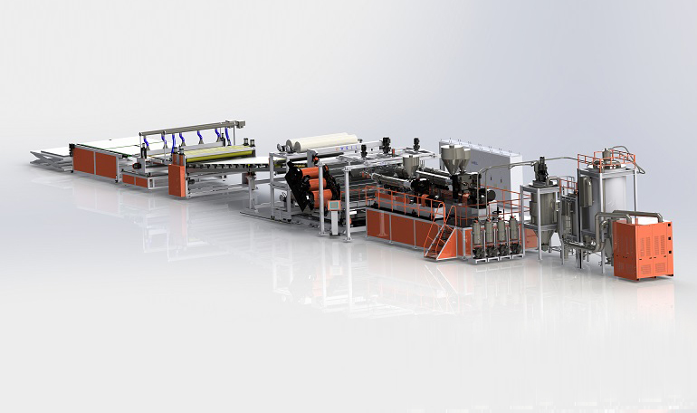 PC PMMA GPPS PET MS Transparent Sheet Extrusion line