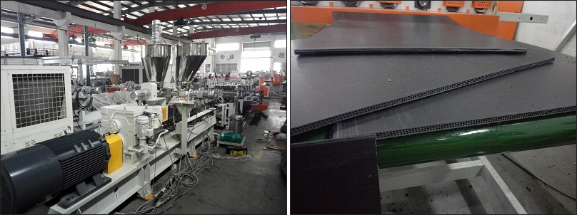 PP Hollow Construction Plate Extrusion Line