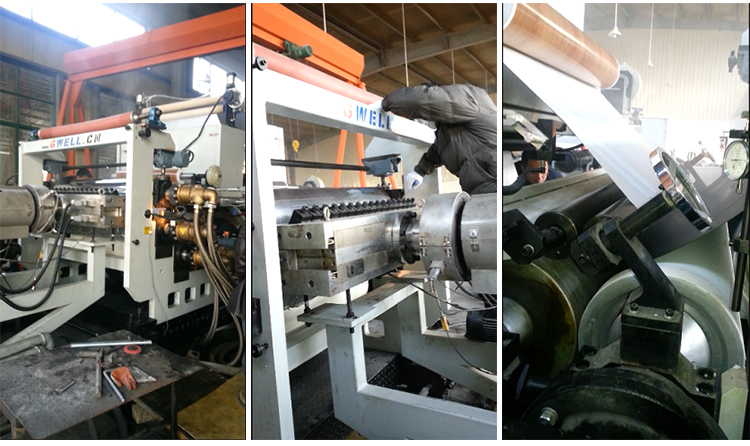 PVC Commercial Foaming Coil Floor Extrusion Line